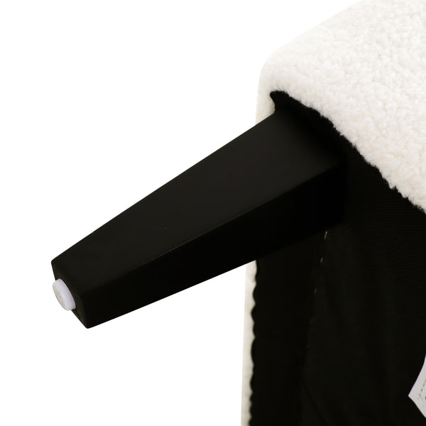 English Elm Christopher Knight Home® - Upholstered Teddy Fleece Armchair with Tufted Back, Contemporary Cozy Accent Seat for Living Room Beige N763P193158A