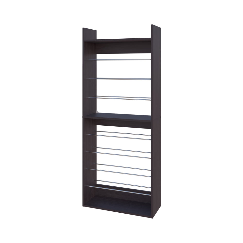 English Elm FM Nutrioso Tilt-Out Shoe Cabinet with Scratch-Resistant Finish, Space-Saving Design for Small Rooms Wenge 37.01 L x 14.96 W x 6.69 H B128P301389