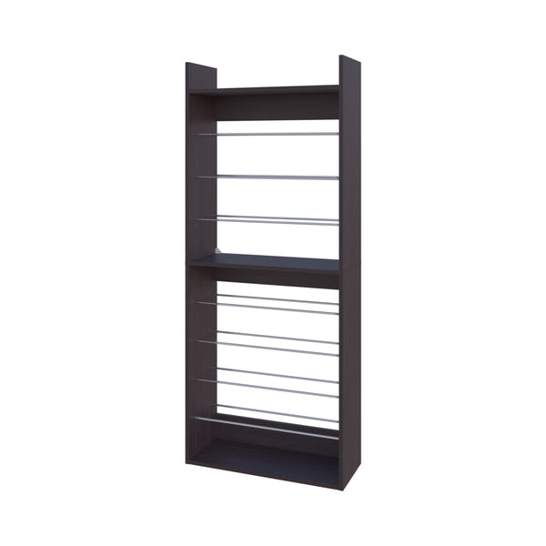 English Elm FM Nutrioso Tilt-Out Shoe Cabinet with Scratch-Resistant Finish, Space-Saving Design for Small Rooms Wenge 37.01 L x 14.96 W x 6.69 H B128P301389