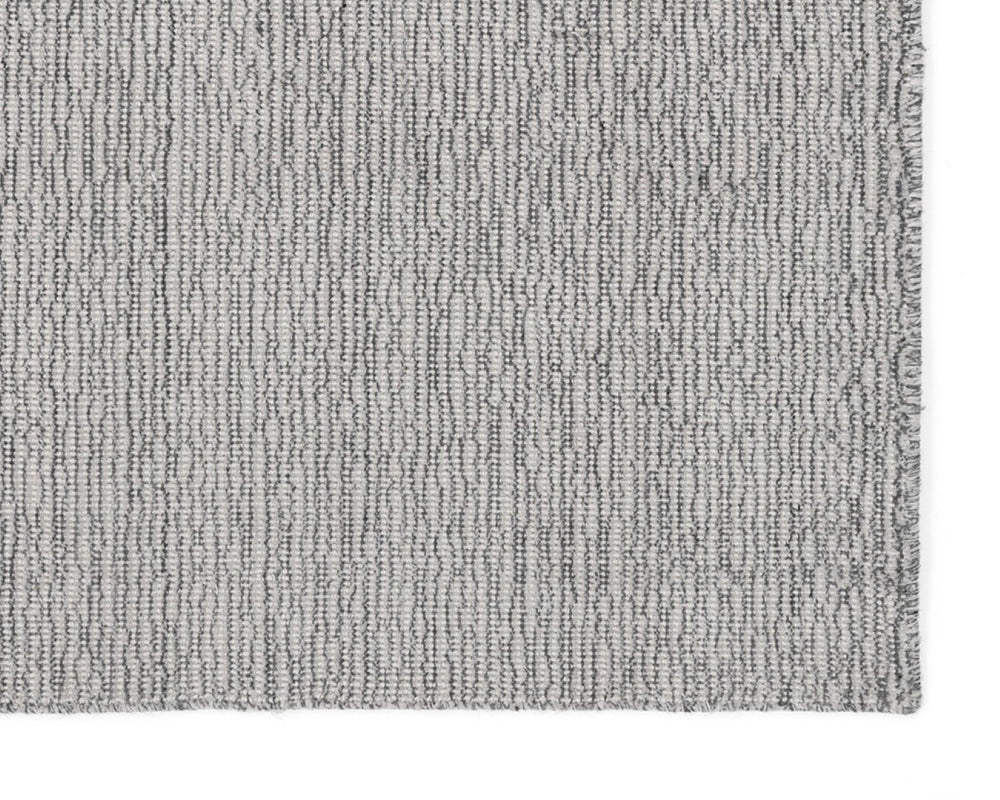 Sunpan WHISTLER Hand-Loomed Wool-Blend Rug - Elegant Black and Neutral Design for Any Living Space Grey 106239