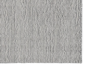 Sunpan WHISTLER Hand-Loomed Wool-Blend Rug - Elegant Black and Neutral Design for Any Living Space Grey 106239