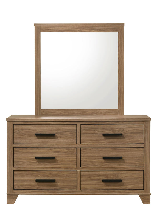 English Elm Contemporary Glam Twin Bed Set with Led Headboard Embossed Panels and Trundle Included B2741S00905