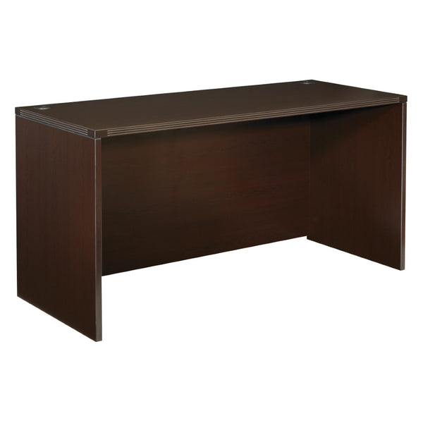 OSP Home Furnishings Credenza Shell Office Storage Unit with Wide Surface for Modern Executive Workspaces 60Wx24D-Espresso NAP-08-ESP