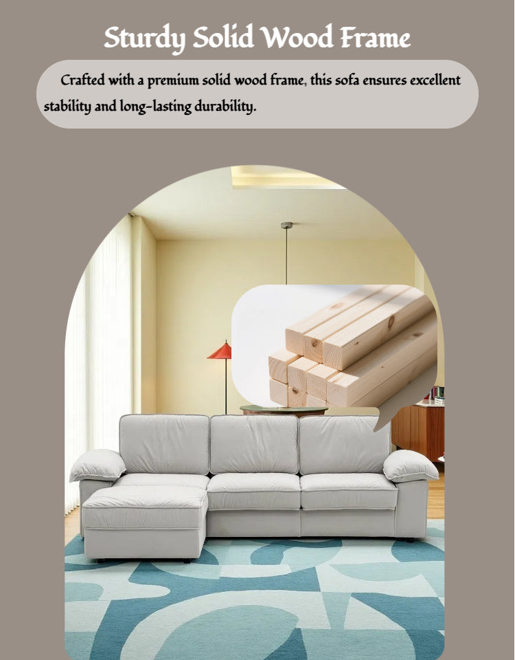 English Elm Fx-P20M-3S0-Cw Modern L-Shaped Sectional Sofa With Ottoman, Deep Comfort & Hidden Storage For Homes W576S00229