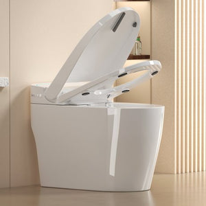 English Elm Unique Smart One Piece Toilet Bidet Combo with Auto Lid Warm Air Dryer Heated Seat W3133P476384