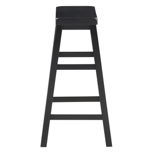 OSP Home Furnishings Tulsa 29" Saddle Stool - Set of 2 Black