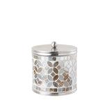 Croscill Seville Glam/Luxury Mosaic Glass Jar CC71-0036 Silver