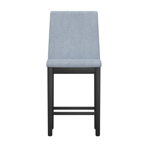 English Elm Wallace & Bay - Gray 5-Piece Gathering Height Set with Engineered Wood Finish, Contemporary Black & Gray Charm B2709S00001