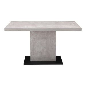 English Elm Hanlon Concrete Finish Rectangular Dining Table Seats Four Urban Loft Modern B2769S00001
