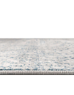 Unique Loom Newport Chepstow Machine Made Border Rug Gray, Ivory 6' 1" x 9' 2"