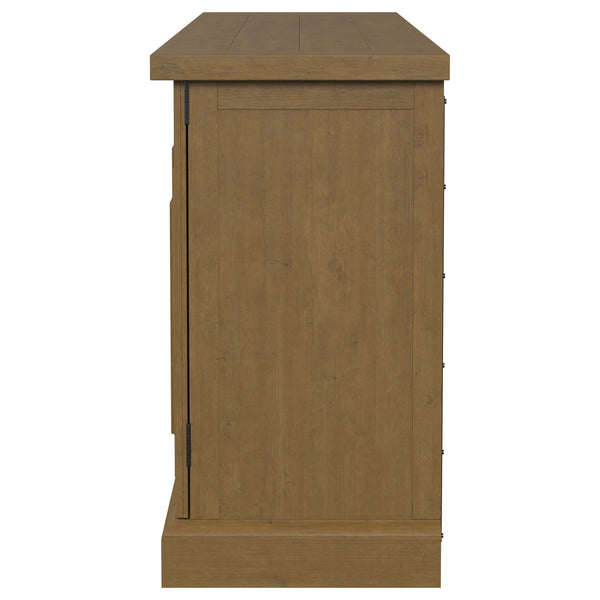 English Elm Allende Pine Sideboard with Four Raised Panel Doors for Farmhouse Dining Rooms B062P441297