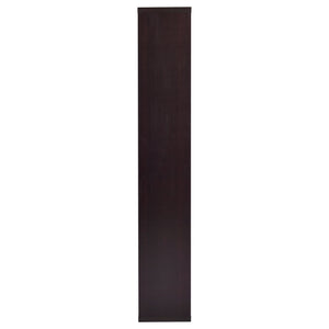 English Elm Geometric Bookcase with 7 Open Shelves for Home Decor, Modern Sturdy Engineered Wood Accent Tower Brown,Cappuccino 71.88 L x 14.14 W x 8.87 H B011P305622