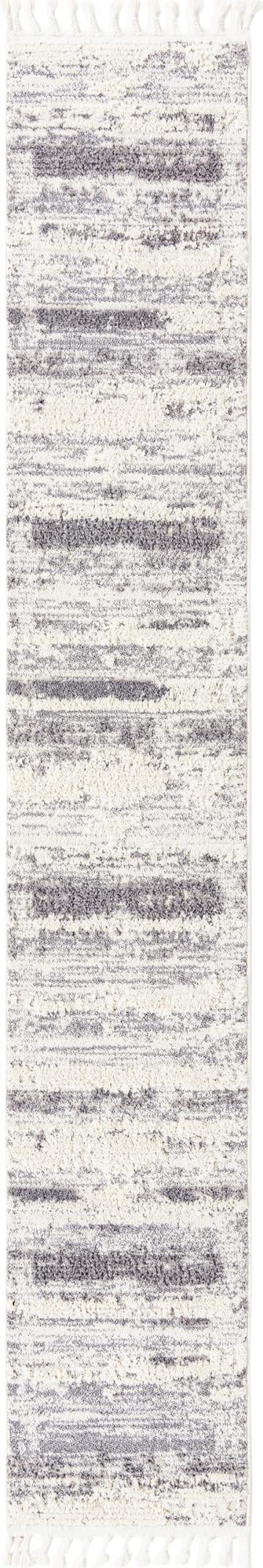 Unique Loom Cherokee Chattanooga Machine Made Geometric Rug Sand, Gray 2' 0" x 12' 2"