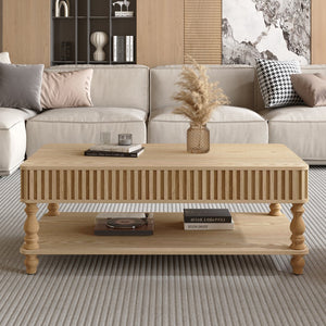 English Elm Mirrored Console Table Silver Glam Entryway Piece with Geometric U Base and Etched Detail Natural Wood W1445P370478