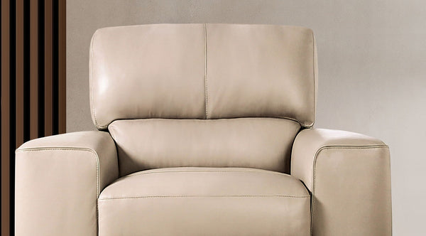 English Elm High Marsicano Chair Taupe Italian Leather, Tight Back, Track Arms, High-Density Foam, Wooden Legs, 42.5"W x 39"H B2741P380791