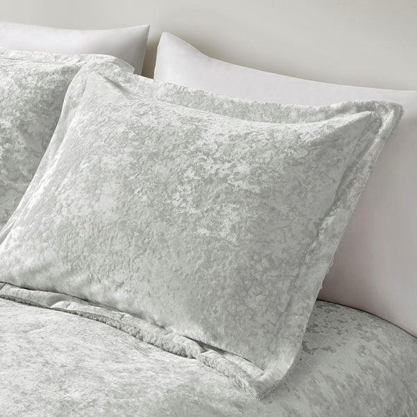 English Elm King/Cal plush crushed velvet comforter with sherpa reverse, hypoallergenic, dustproof, OEKO‑TEX certified Grey 11.81 L x 19.69 W x 11.81 H B035129823