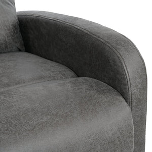 English Elm Christopher Knight Home® - Modern Recliner Plush Manual Recliner Chair with Ergonomic Support, 3-Position Backrest, Durable Fabric Comfort Grey N763P256491D