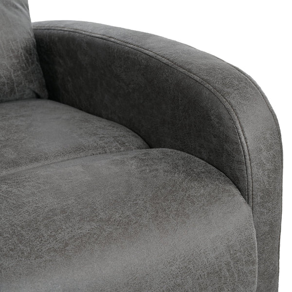 English Elm Christopher Knight Home® - Modern Recliner Plush Manual Recliner Chair with Ergonomic Support, 3-Position Backrest, Durable Fabric Comfort Grey N763P256491D