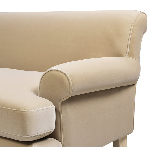 English Elm Jennifer Taylor Home - Alana 88" Lawson Two-Cushion Tightback Sofa in French Performance Velvet with Removable Zippered Covers Brown B2719P238318