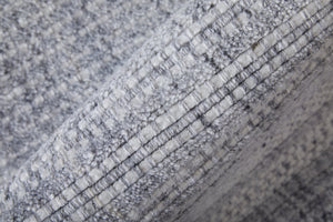 Feizy Rugs T34t8018 Highview Handwoven Polyester Rug - Modern Striped Design With Textured Depth For Stylish Spaces Gray,Ivory Polyester T34t8018gry000f00