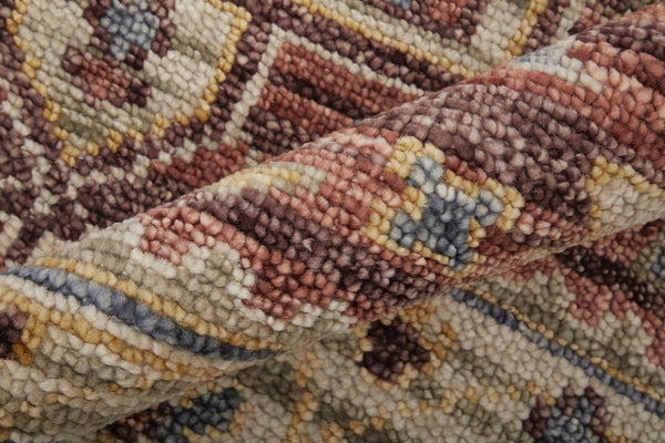 Feizy Rugs Fillmore Hand-knotted Wool Rug - Artisan Crafted With Vibrant Colors And Timeless Southwestern Style Red,Ivory,Gold Wool Fil69ckfrstbgej00