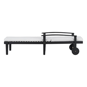 English Elm Set of 3 Solid Acacia Outdoor Chaise Lounges with Adjustable Backrest and Side Table N769P363844B_2_N769P248112B