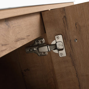 English Elm 48" Freestanding Bathroom Vanity with Soft Close Door 4 Drawers Plywood Build W999P405132