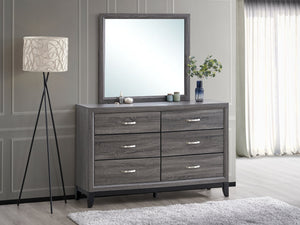 English Elm Glasgow Contemporary Dresser Mirror with Low-Distortion Glass and Sleek Frame for Modern Bedrooms Gray 39 L x 42 W x 3 H B078P349541