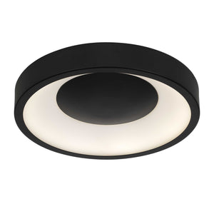 English Elm 14 Inch Aluminum Flush Mount Led Ceiling Light Dimmable for Kitchens and Hallways Black B370P421874