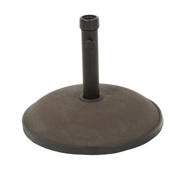 English Elm Christopher Knight Home® - UM-HOLDER concrete umbrella base 33 lbs for up to 5 ft umbrellas, durable iron support, stable outdoor anchor Brown 54757.00BRN