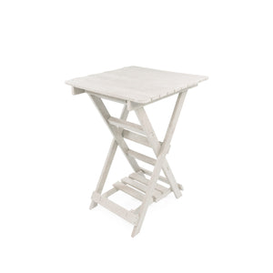 English Elm Summit Ridge Recycled Hdpe Outdoor Folding Bar Table Weather Resistant Eco Patio Ivory B2745P409714