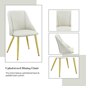 English Elm Gaines White Synthetic Leather Side Chair Set of 2 — Plush High‑Density Foam, Chrome Legs, Scratch‑Resistant Pads B2726P250495