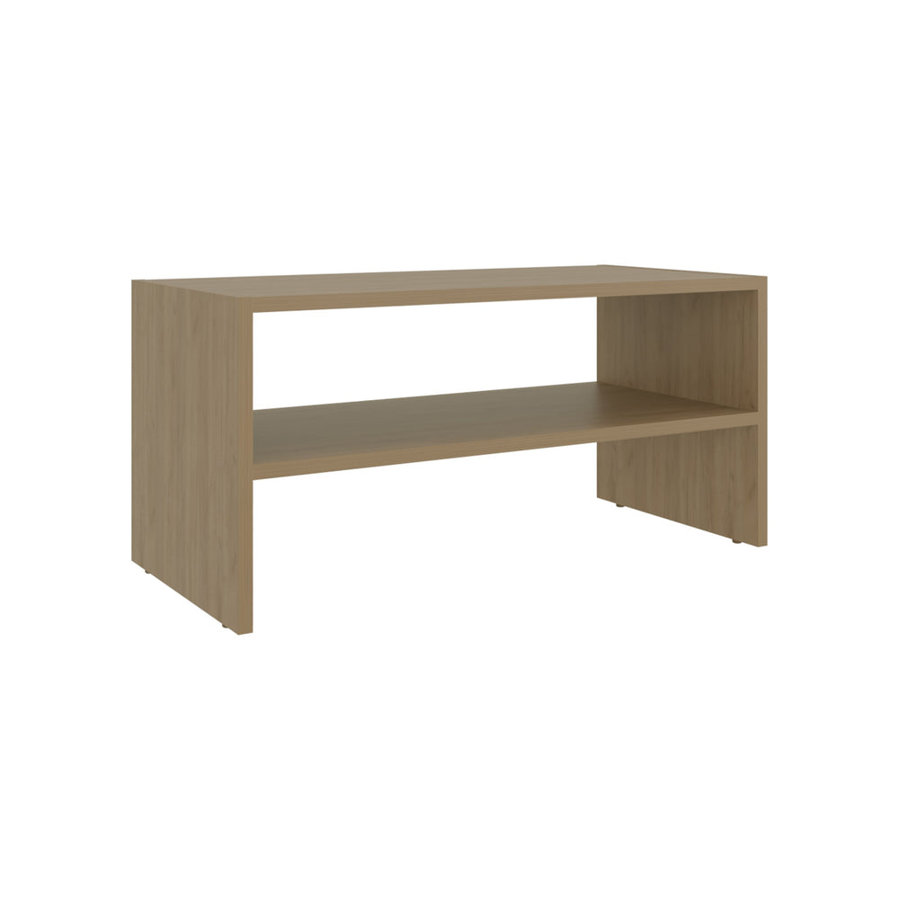 English Elm Silpa Oak Small Shoe Rack with 3 Open Shelves — Compact 23.6" Modern Organizer & Bench Top B070P363830