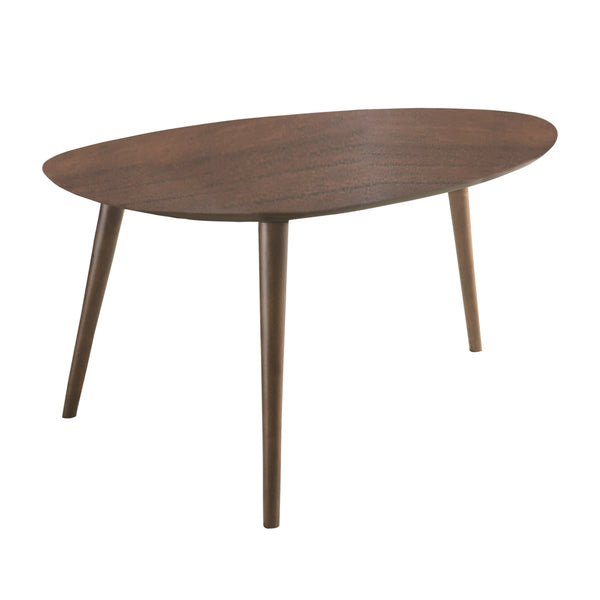 English Elm Christopher Knight Home® - Coffee Table - Mid-Century Modern Oval Design With Eco-Friendly Wood Legs For Stylish Living Spaces N771P256402T