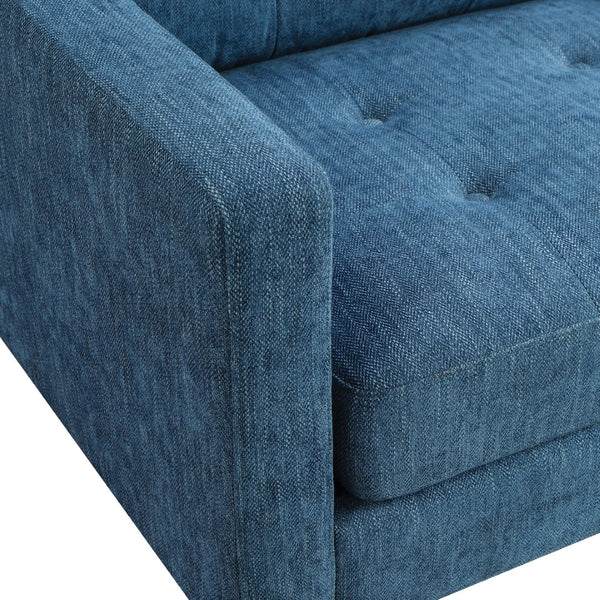 OSP Home Furnishings Grayburn Mid-Century Loveseat Navy