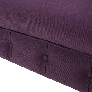 English Elm Christopher Knight Home® - CLUB Velvet Accent Chair with Kiln-Dried Legs — Plush Mid-Century Design, Compact Luxurious Seating Plum 33 L x 30 W x 25 H 59259.00FPLU