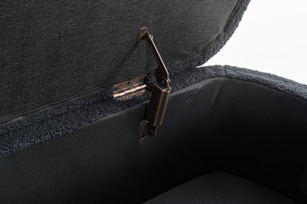 English Elm Bench Versatile Indoor Seating Solution In Elegant Black - Perfect For Living Room, Bedroom & Entryway T3903P372078