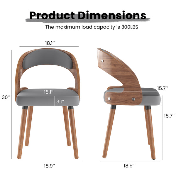 English Elm Swivel Counter Stools Set of 2 Rattan Back Pu Seat Mid Century Wood Frame Kitchen Dark Gray T3623P433533