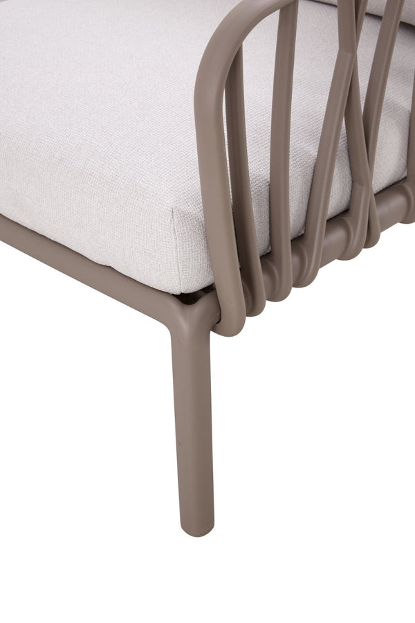 English Elm Patio Modern Single Sofa Chair With Soft Cushion - Weatherproof & Lightweight For Indoor/Outdoor Use W370S00040-GIGA