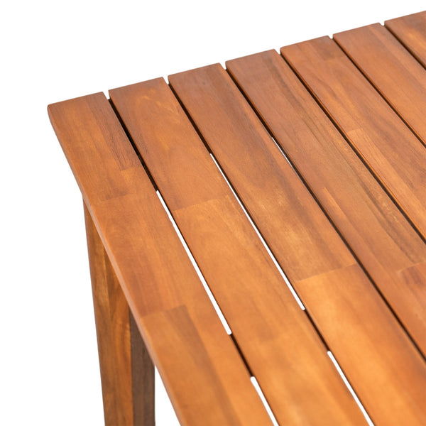 English Elm Christopher Knight Home® - Acacia Natural Grain Outdoor Dining Table — Solid Acacia Wood, Easy Assembly, Weather-Savvy Design N776P286348B