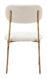 Sydhavnen Dining Chair Cream & Gold 110276 Zuo Modern