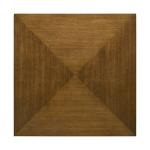 English Elm Square Wood Coffee Table - Elegant Walnut Brown Parquet Top For Mid-Century Modern Living Rooms B016P370667-GIGA