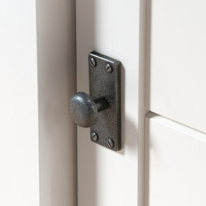 English Elm Credenza, Stylish White Finish Media Stand With Adjustable Shelves For Modern Storage Solutions B356P402675