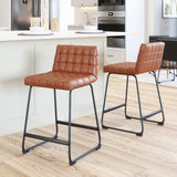 Pago Counter Stool - Set of 2 Brown 109949 Zuo Modern