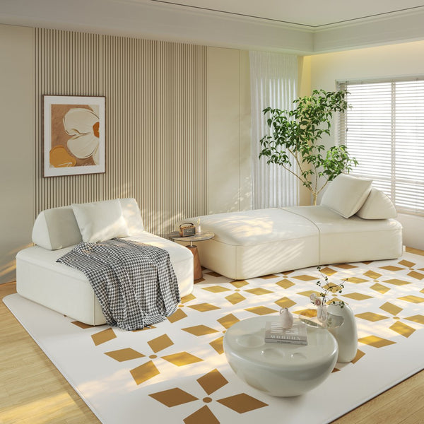 English Elm 139" Oversized Modular Chenille Sectional with Removable Backs and Deep Cloud Seating W3219S00011