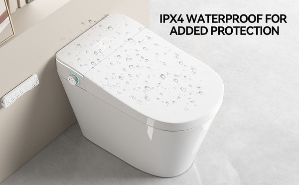 English Elm Unique Smart Bidet Toilet with Auto Open Seat Warm Dryer and Hands Free Flush W3133P414562