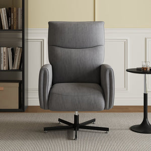 English Elm Power Swivel Velvet Recliner with Usb Charging for Living Room or Home Office Grey W3568P431987