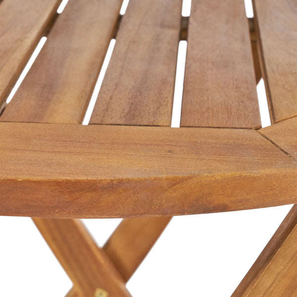 English Elm Hillside Acacia Wood Outdoor Bistro Set with Cane Seats Foldable Patio Dining 65090.00