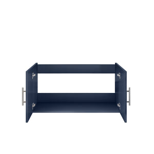English Elm Navy Blue Bath Vanity – Elegant 36” W X 22” D Bathroom Centerpiece With Ample Storage & Soft-Close Hardware B2731P258612