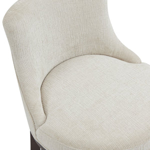 English Elm Lucia Natural Chenille Counter Stool - Ergonomic Beech Wood Legs For Comfort & Style In Any Space B365P398050